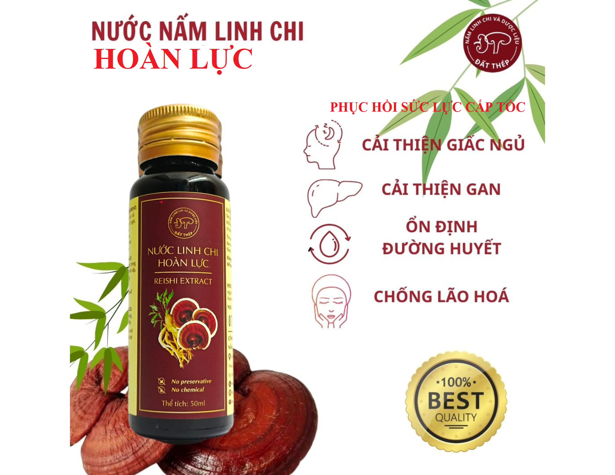 Nước Nấm Linh Chi Hoàn Lực Nước Nấm Linh Chi Hoàn Lực